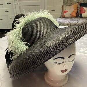 Crazy funky, huge hat must see dress up reenactment